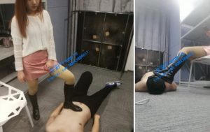 【姐妹团S】长靴狠虐贱狗