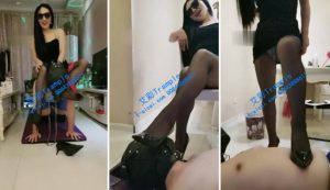 【西安傲雪女王】骑马圣水踩踏夹脖子