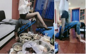 【佳汶S】人肉凳子伺候主人吃饭