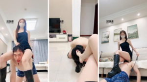 【楚楚】清理脏长靴踩踏掐乳-97LZTD-218738