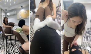 【jenn】运动后原味白袜气味虐-97LZTD-328345