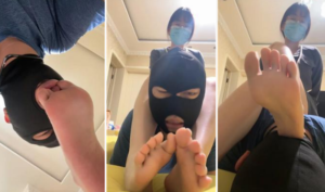【九朝】帆布鞋黑袜羞辱贱奴-97LZTD-329208