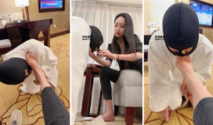 【佳禾】强迫下跪狗舔白袜jio-97LZTD-329281
