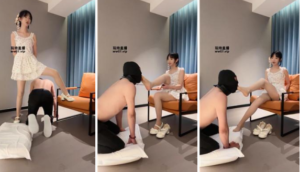 【灵芷】赏赐圣水-美腿踩踏-掐乳舔脏鞋-97LZTD-329556