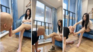 【椰酱】高帮鞋白袜踢裆踩踏-97LZTD-429786