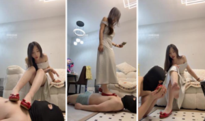 【缈缈】平底鞋踩踏-坐脸窒息-玉足狂舔-97LZTD-450238